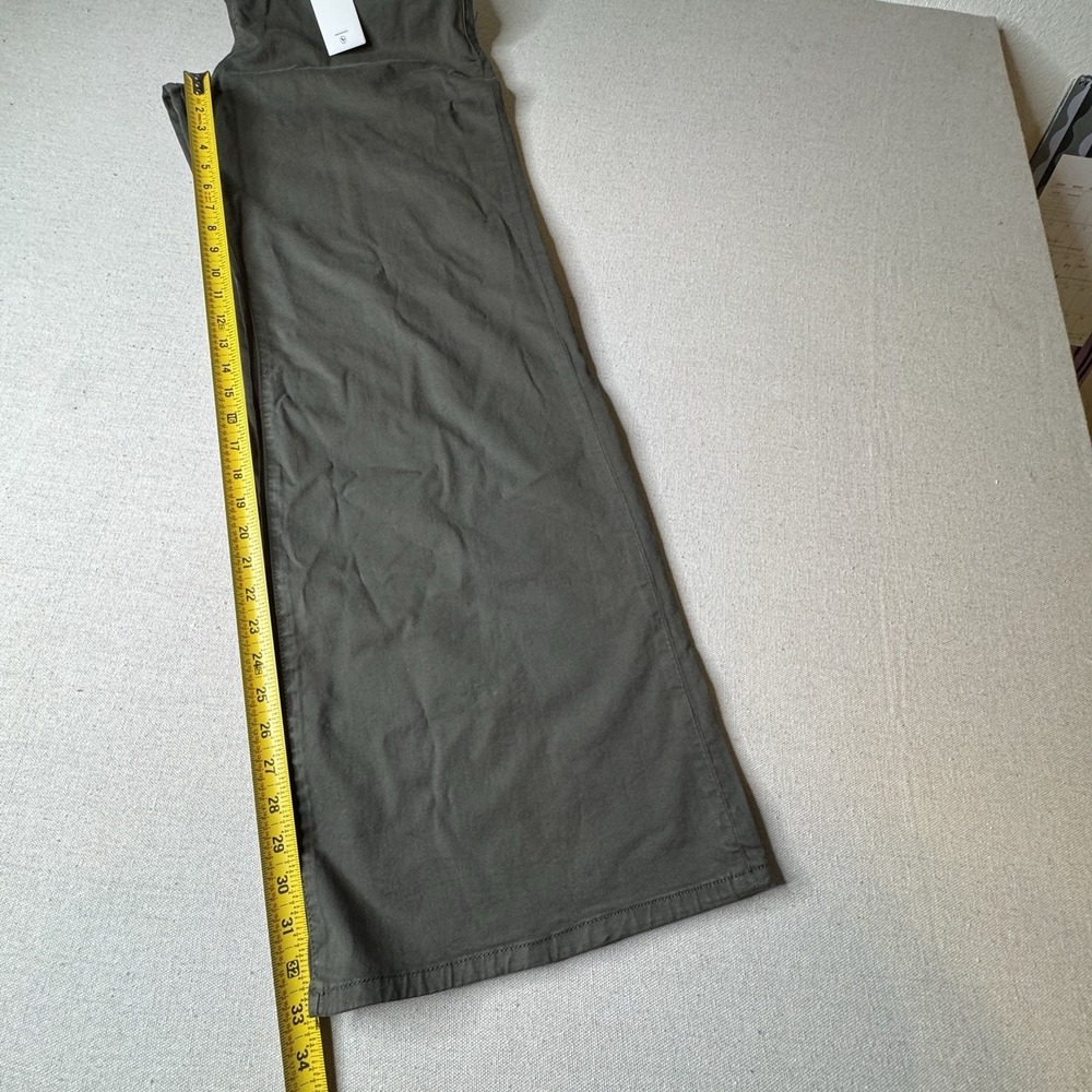 Good American Women's Wide Leg Flare Fatigue Pants 6/28 Green Stretch NWT - Picture 10 of 10